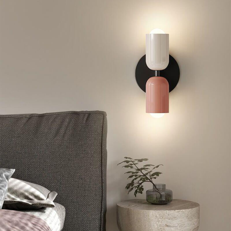 Nordic Style Cream Double-Head Wall Light