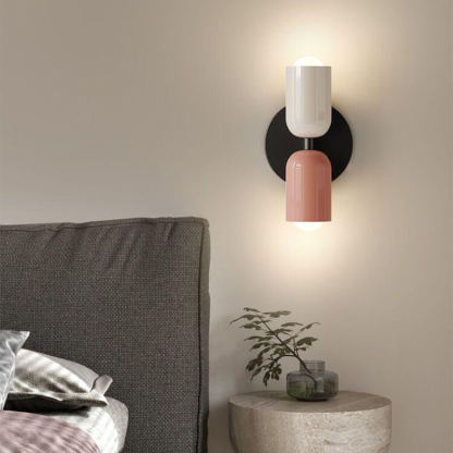 Nordic Style Cream Double-Head Wall Light