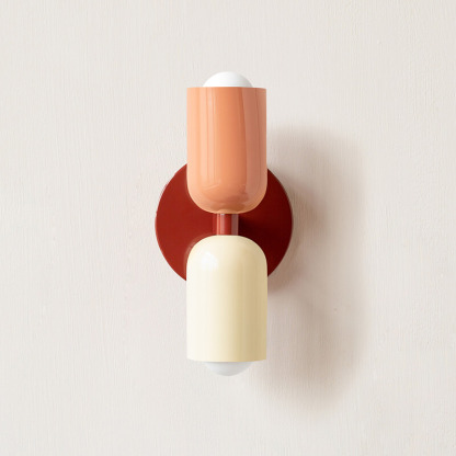 Nordic Style Cream Double-Head Wall Light