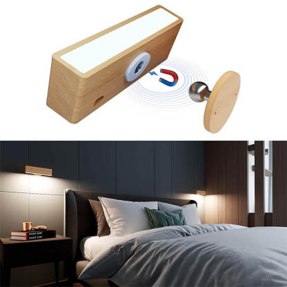 Square Wood Grain Wall Light(2 Packs)