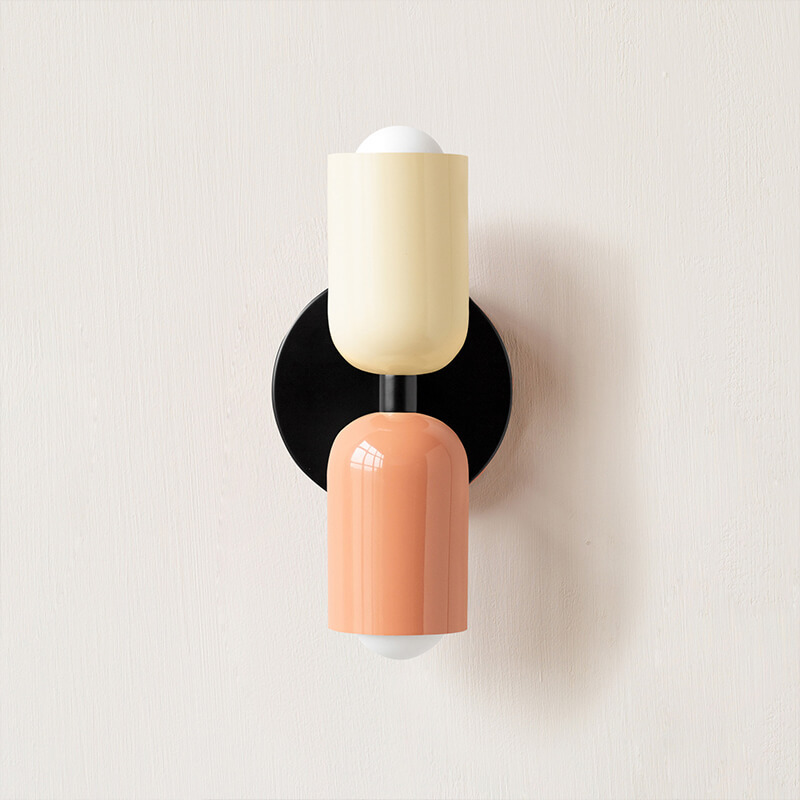 Nordic Style Cream Double-Head Wall Light