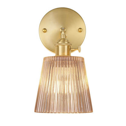 Striped Glass Vintage Wall Light