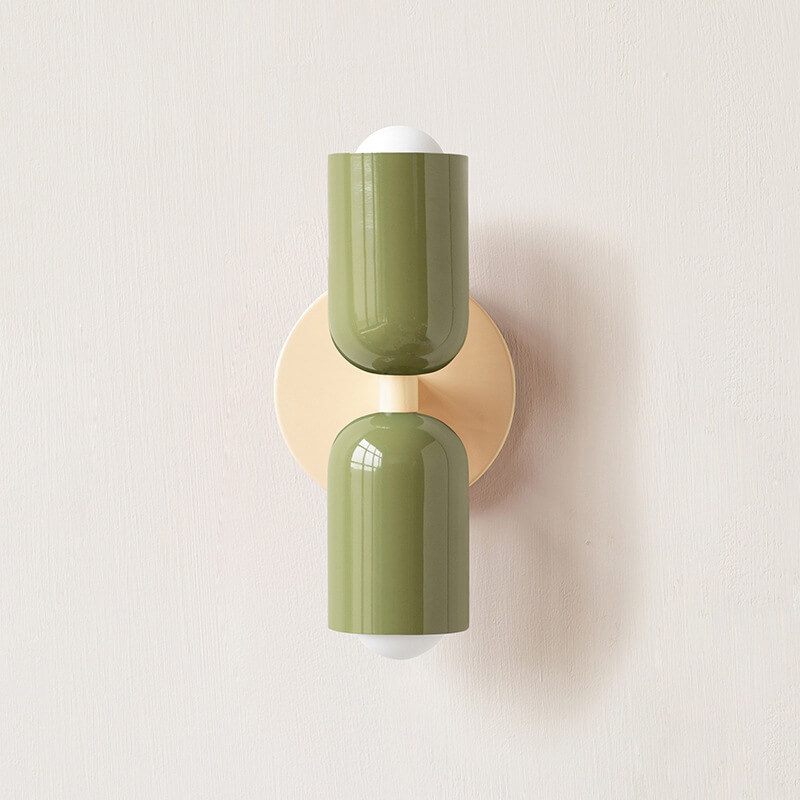 Nordic Style Cream Double-Head Wall Light