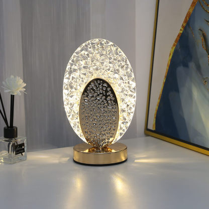 LED Crystal Vase Lamp
