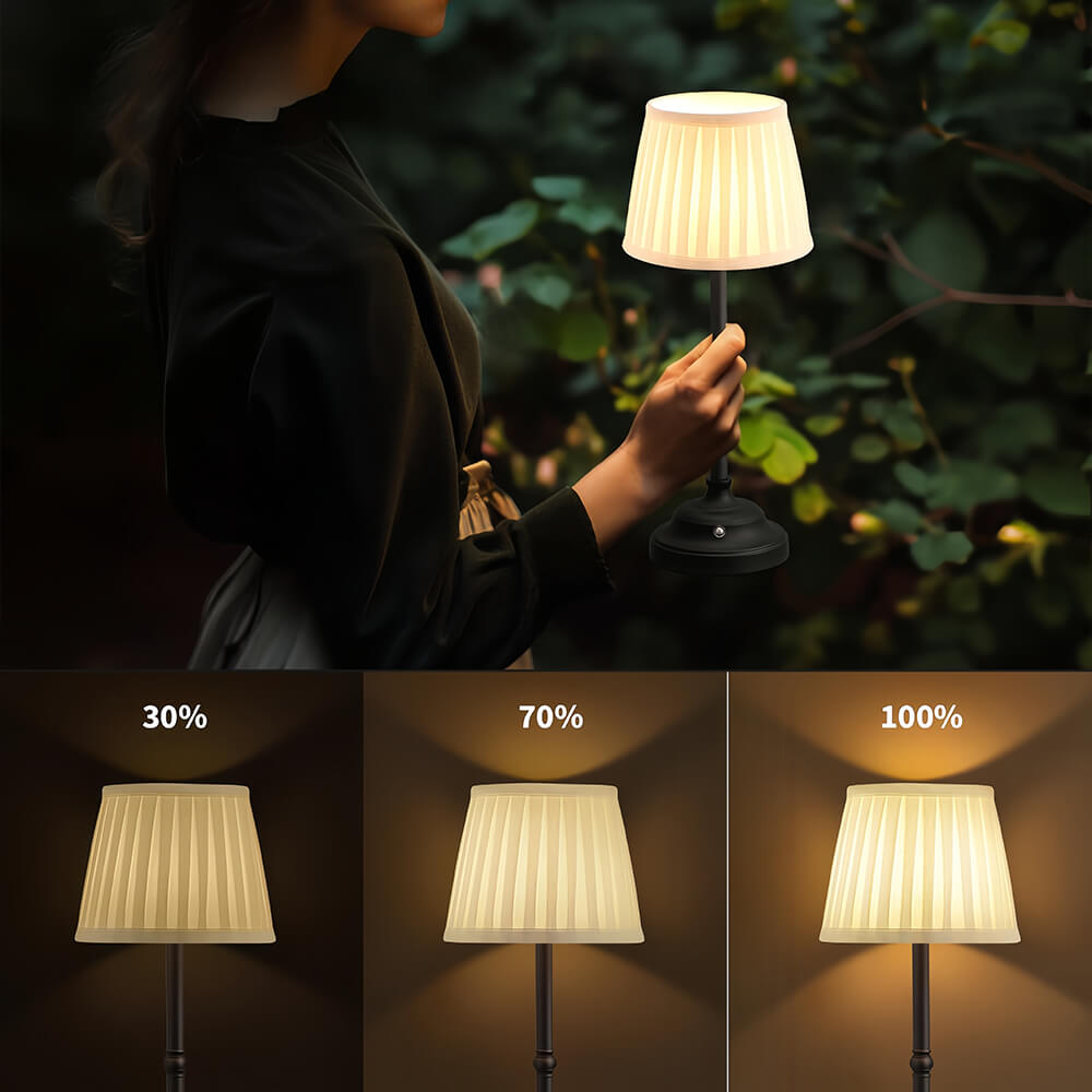 LED Fabric Cordless Table Lamp