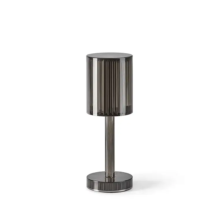 Striped Crystal Table Lamp