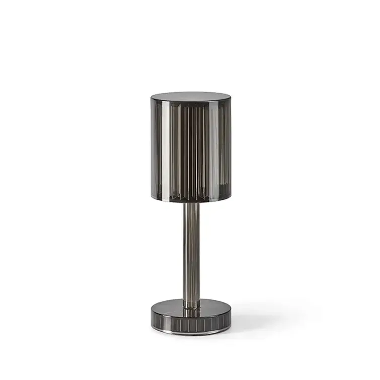 Striped Crystal Table Lamp