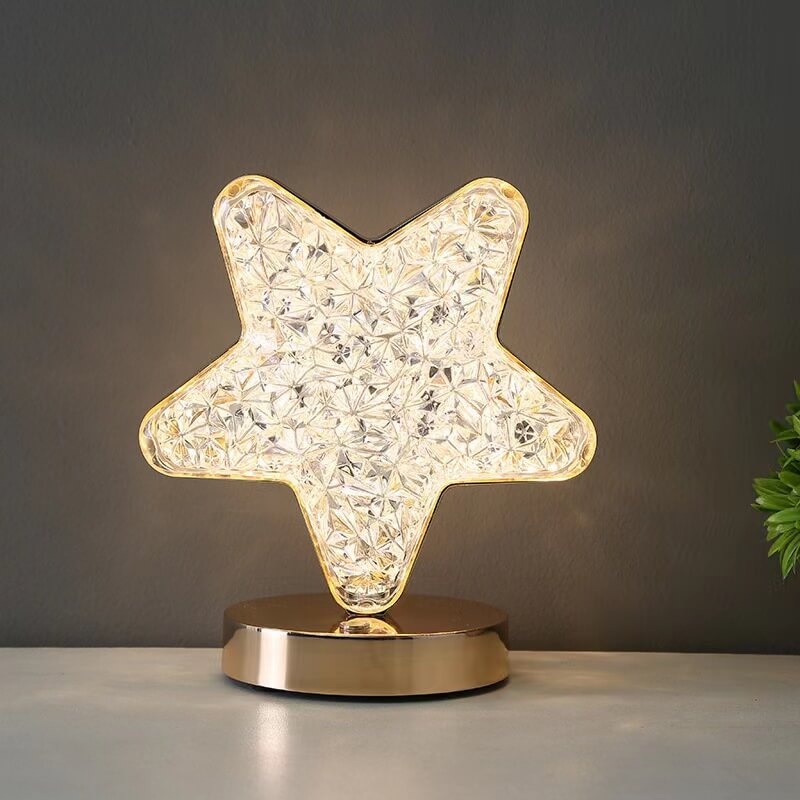 LED Crystal Vase Lamp