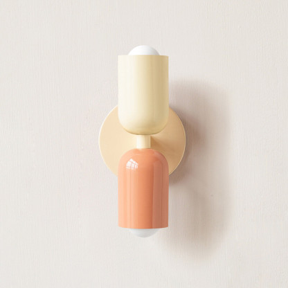 Nordic Style Cream Double-Head Wall Light