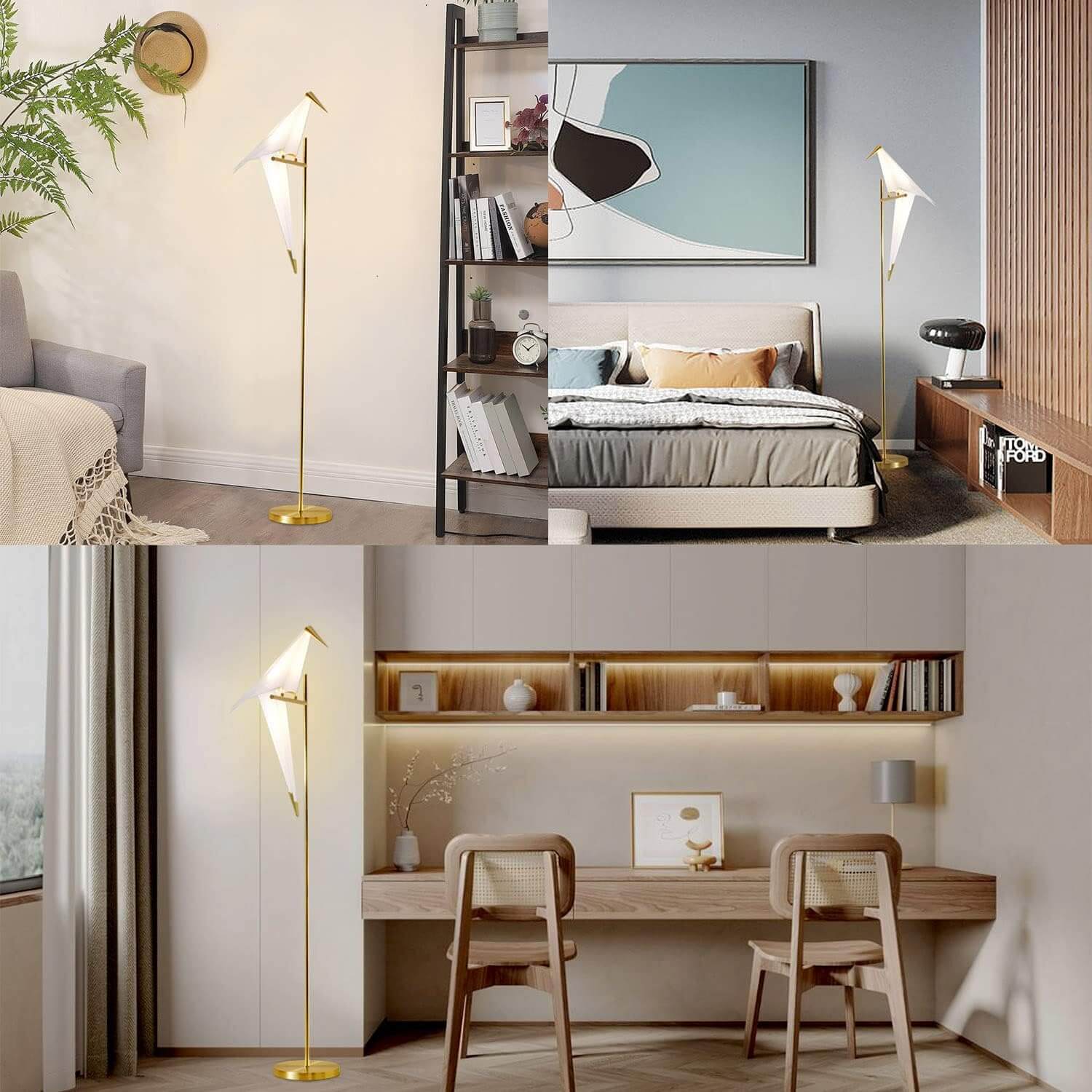 Modern Bird LED Floor Lamp
