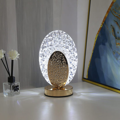 LED Crystal Vase Lamp