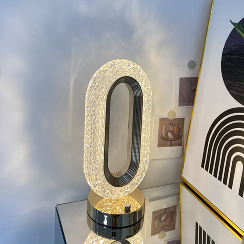 LED Crystal Vase Lamp