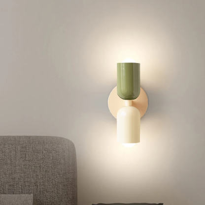 Nordic Style Cream Double-Head Wall Light