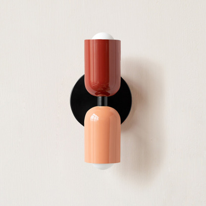 Nordic Style Cream Double-Head Wall Light