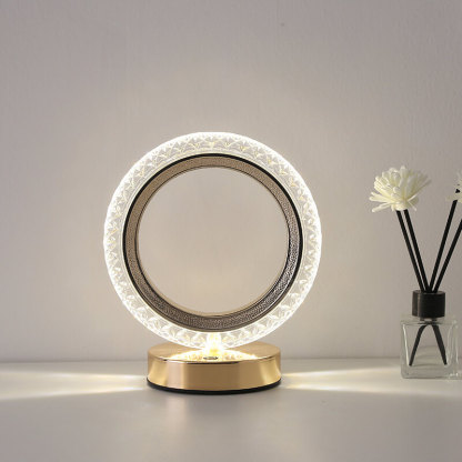 LED Crystal Vase Lamp