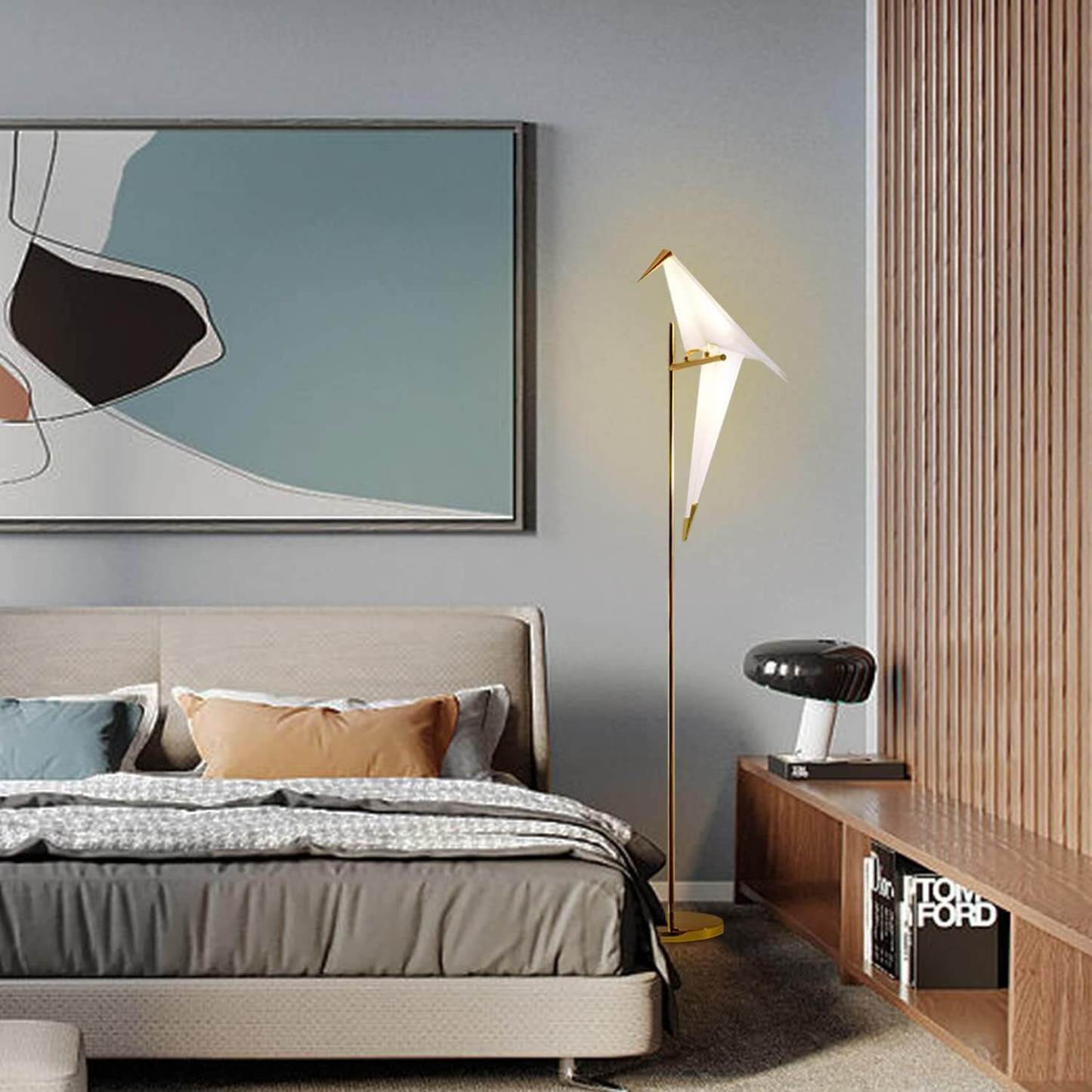 Modern Bird LED Floor Lamp