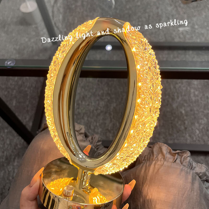 LED Crystal Vase Lamp