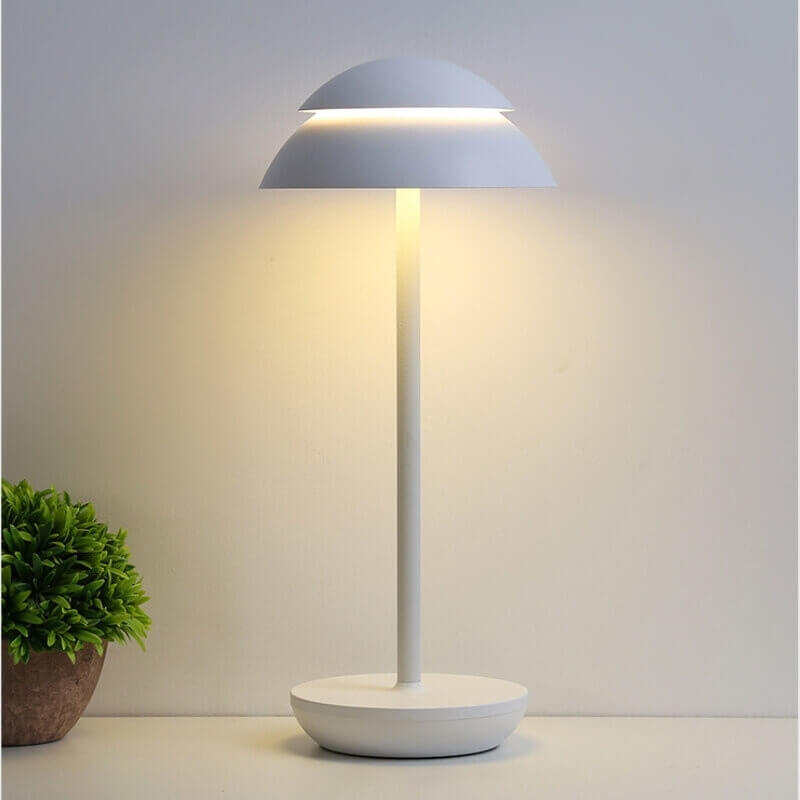 Double Mushroom Cordless Table Lamp