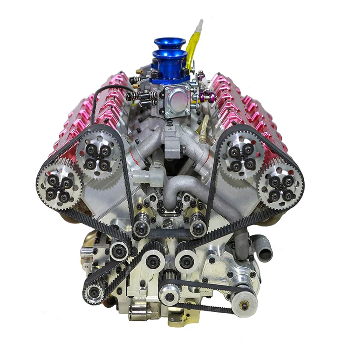 V10-150 1/4 Scale 150cc DOHC V10 Gasoline Engine Model – 16HP Water-Cooled 4-Stroke Engine for RC & Collectors