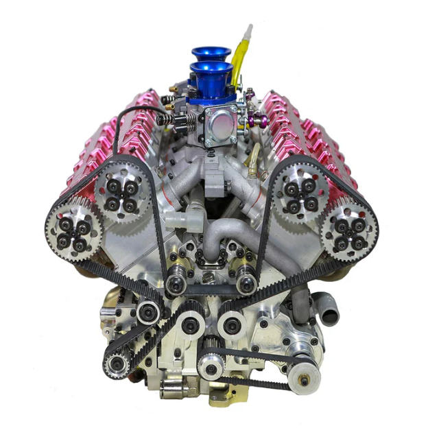 V10-150 1/4 Scale 150cc DOHC V10 Gasoline Engine Model – 16HP Water-Cooled 4-Stroke Engine for RC & Collectors