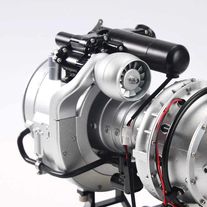 DM136 1/4 Scale Metal Turboshaft Engine Model Kit – Working Helicopter T700 Engine Replica | Full-Metal Build, Electric-Driven Simulation