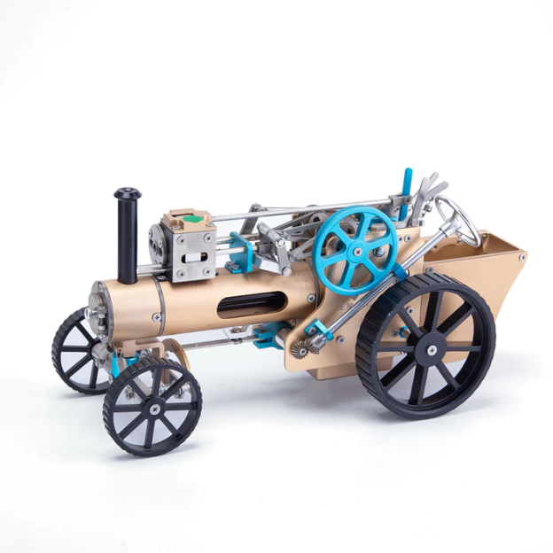 TECHING Full Metal Steam Car Engine Model Assembly Kit - High Challenge Collector's Gift and Decor