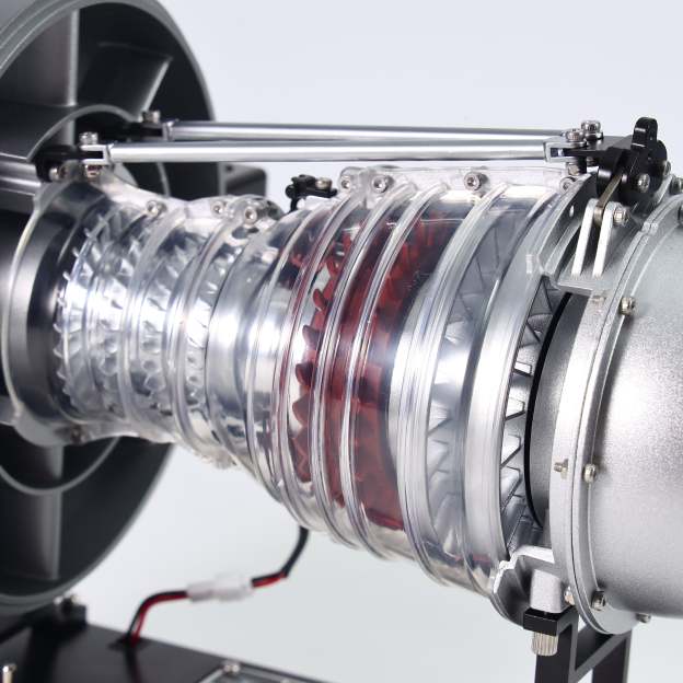 1/12 Metal Dual-Spool Turbofan Engine Model Kit – Working Jet Engine Replica with 300+ PCS for STEM Learning & Collectors