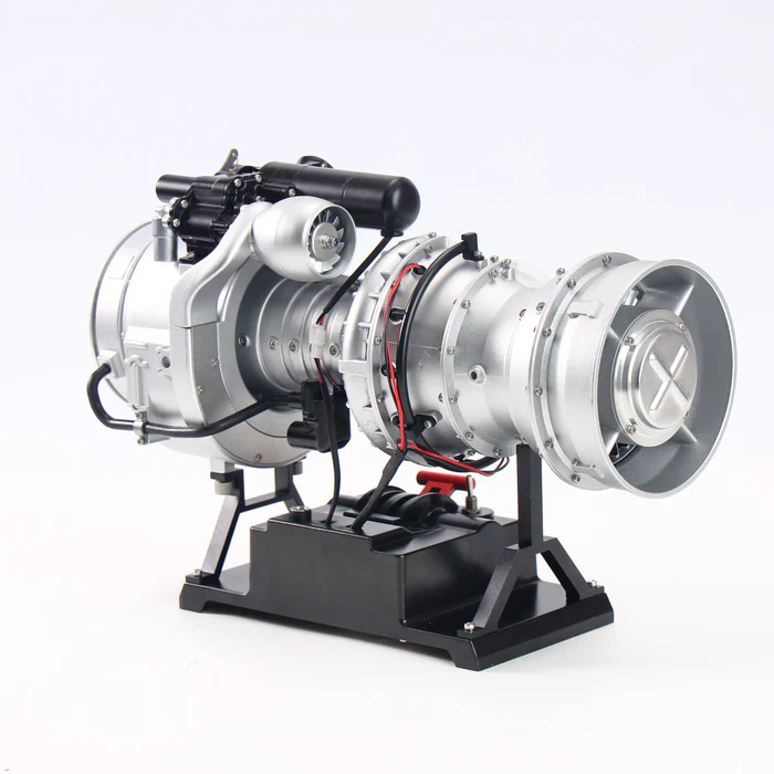 DM136 1/4 Scale Metal Turboshaft Engine Model Kit – Working Helicopter T700 Engine Replica | Full-Metal Build, Electric-Driven Simulation