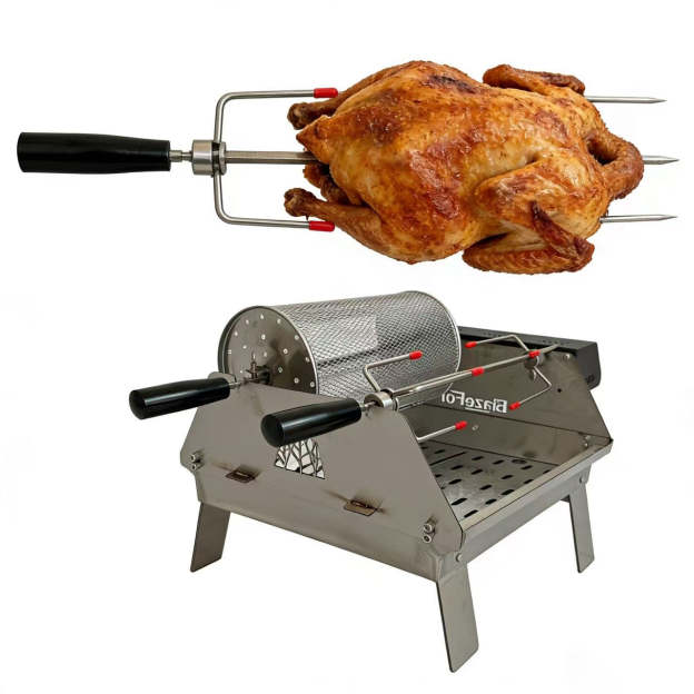 F4 Double-row electric rotating grill