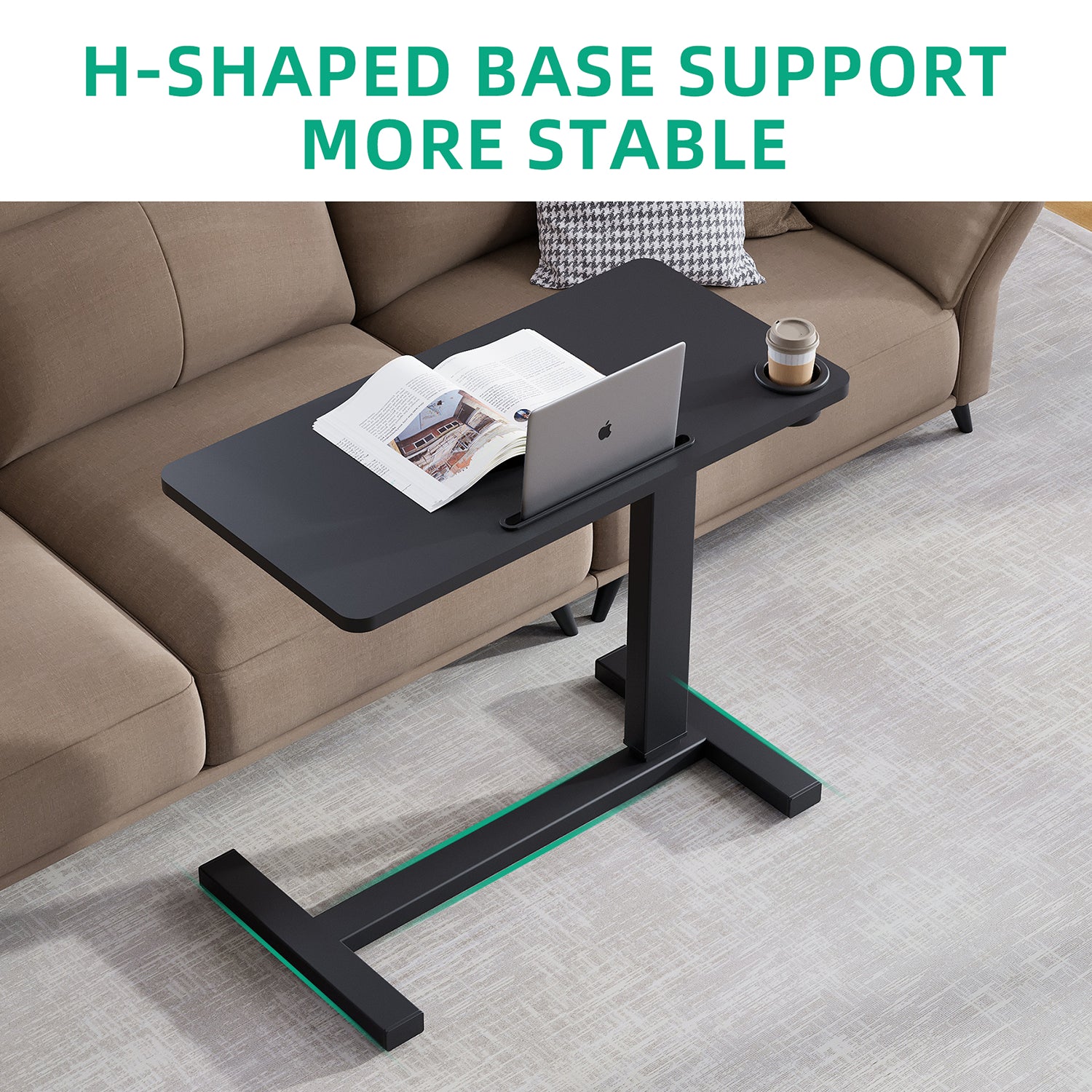 Folding Pneumatic Adjustable Height Standing Desk