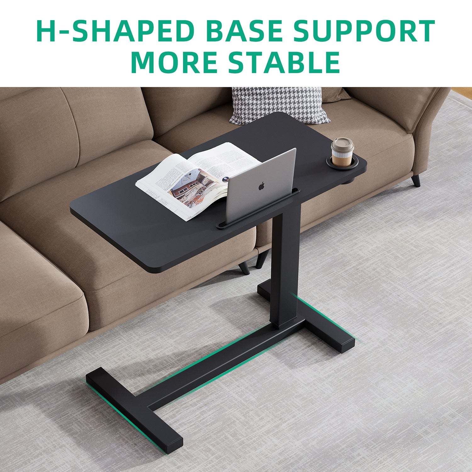 Folding Pneumatic Adjustable Height Standing Desk