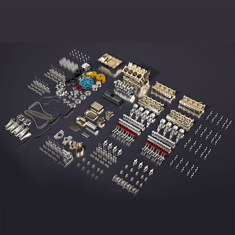 1:3 Full Metal V8 Car Engine Model Kit - DIY Mechanical Assembly Educational Toy with 500+ Pcs - Build Your Own Engine