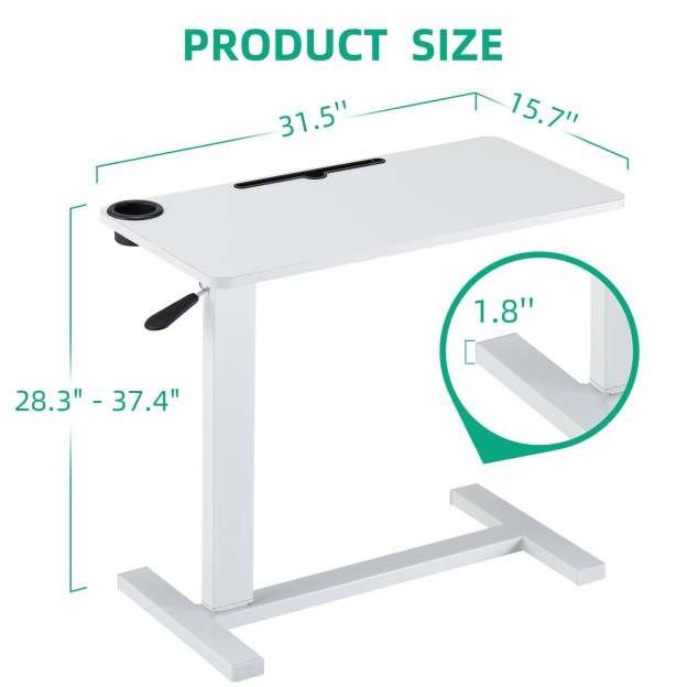 Folding Pneumatic Adjustable Height Standing Desk
