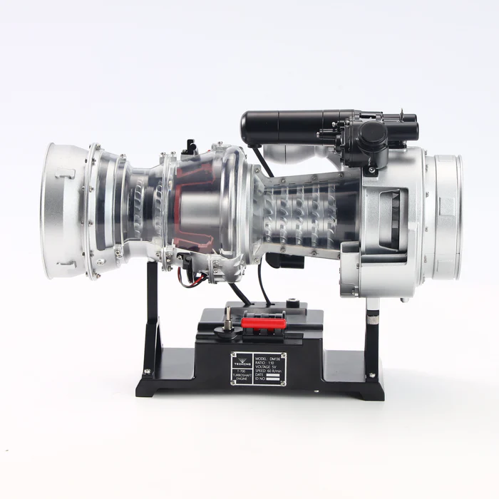 DM136 1/4 Scale Metal Turboshaft Engine Model Kit – Working Helicopter T700 Engine Replica | Full-Metal Build, Electric-Driven Simulation