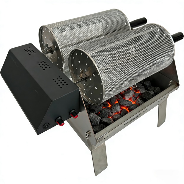 F4 Double-row electric rotating grill