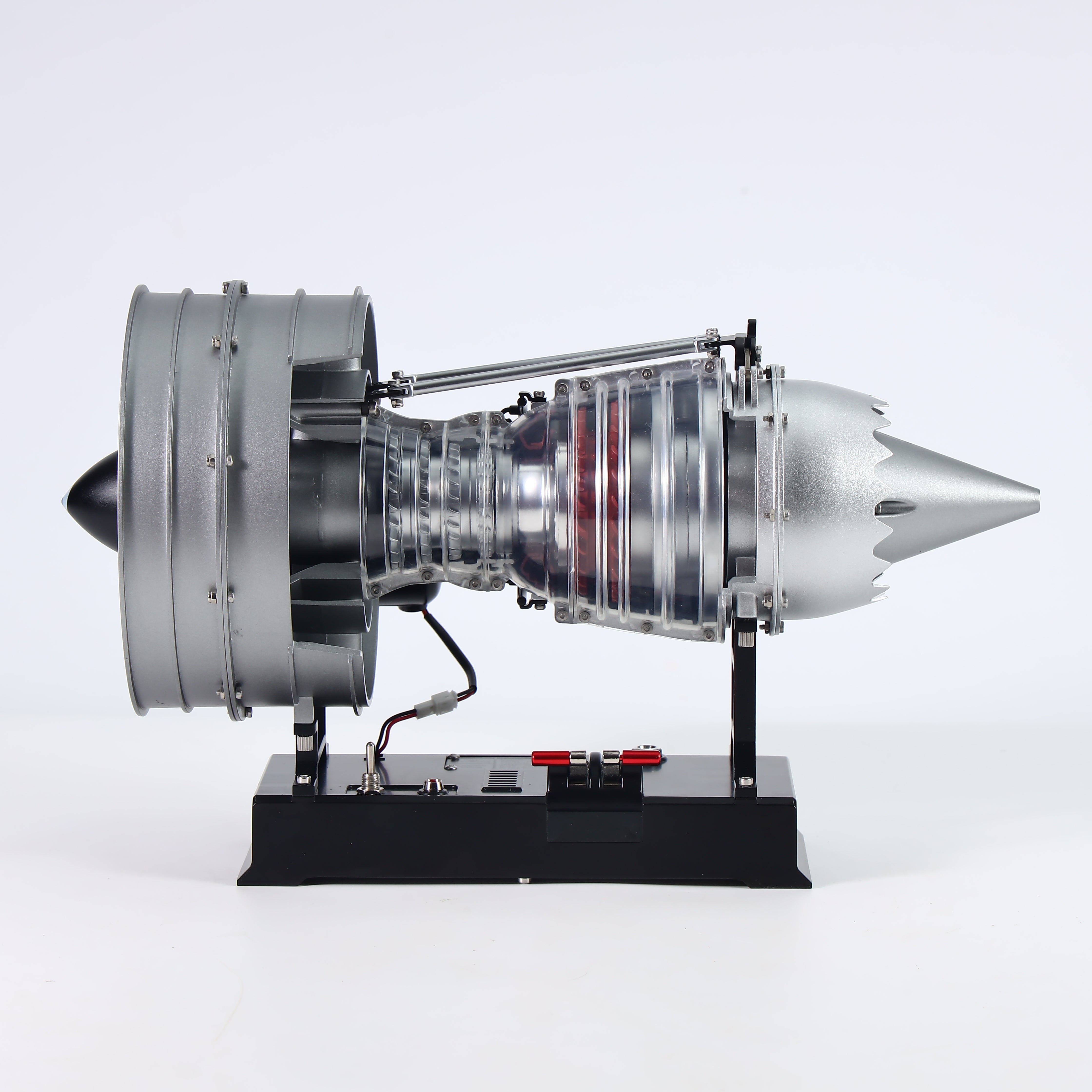 1/12 Metal Dual-Spool Turbofan Engine Model Kit – Working Jet Engine Replica with 300+ PCS for STEM Learning & Collectors