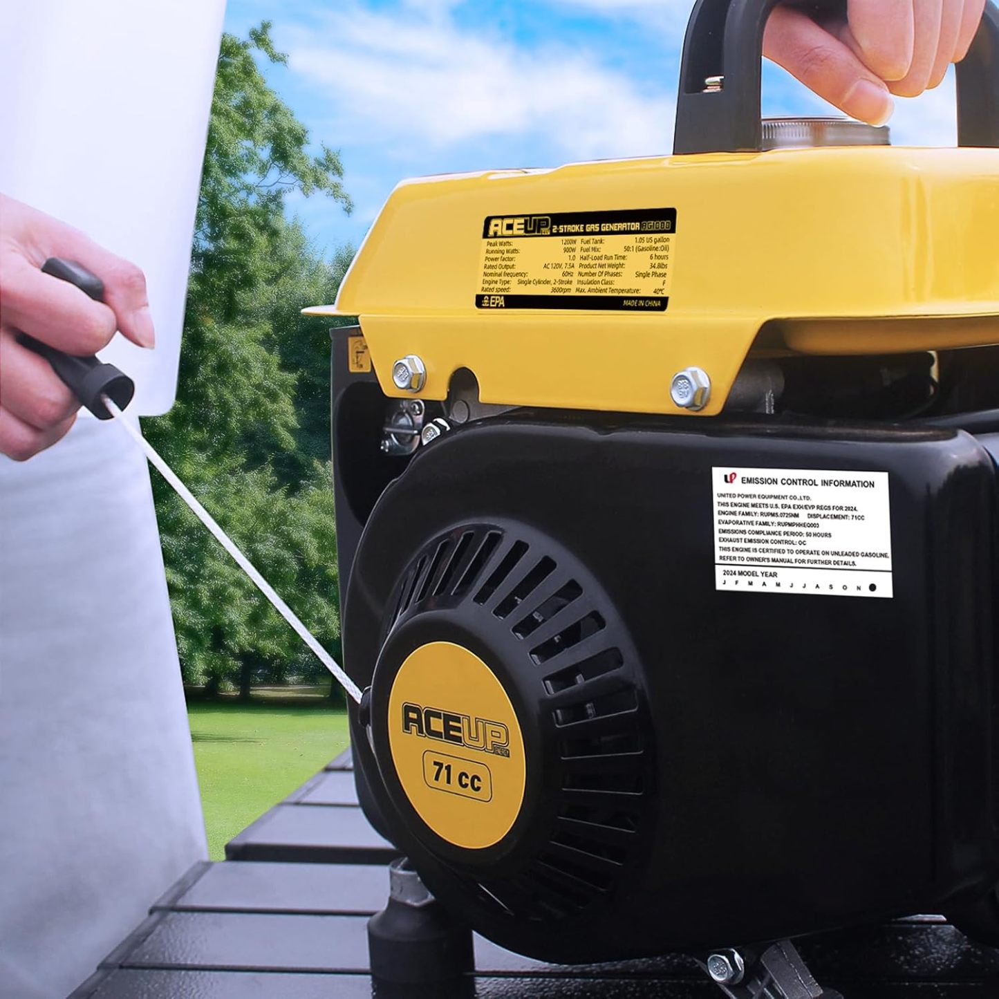 1200W Portable Gas Generator