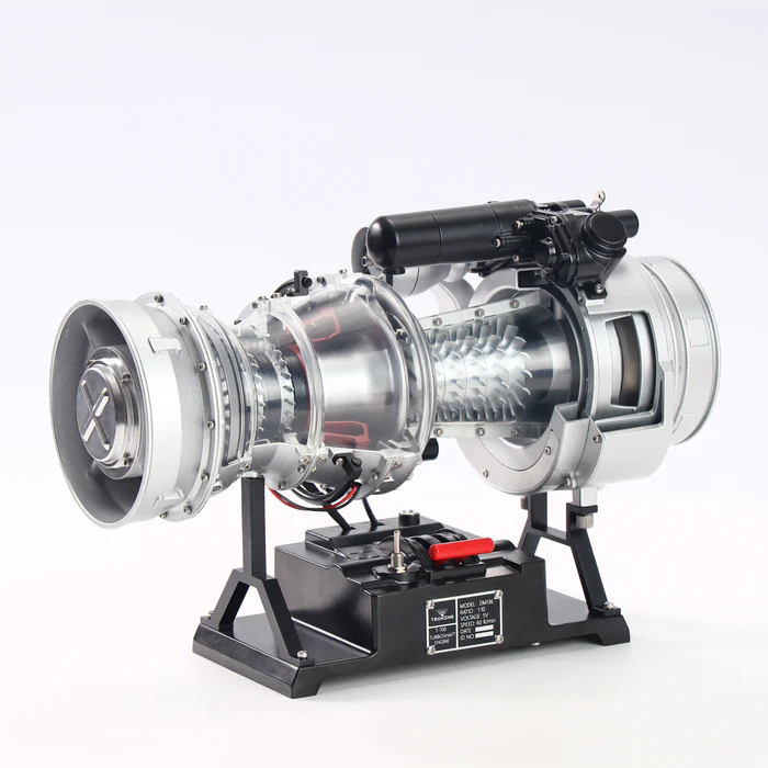 DM136 1/4 Scale Metal Turboshaft Engine Model Kit – Working Helicopter T700 Engine Replica | Full-Metal Build, Electric-Driven Simulation