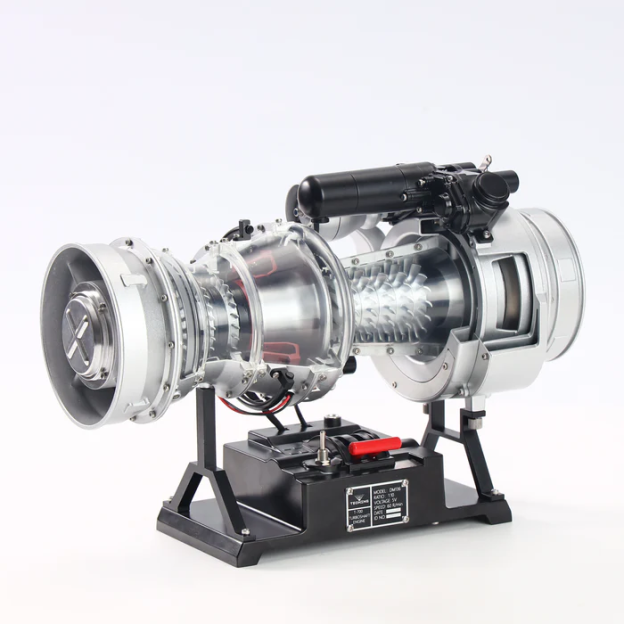 DM136 1/4 Scale Metal Turboshaft Engine Model Kit – Working Helicopter T700 Engine Replica | Full-Metal Build, Electric-Driven Simulation