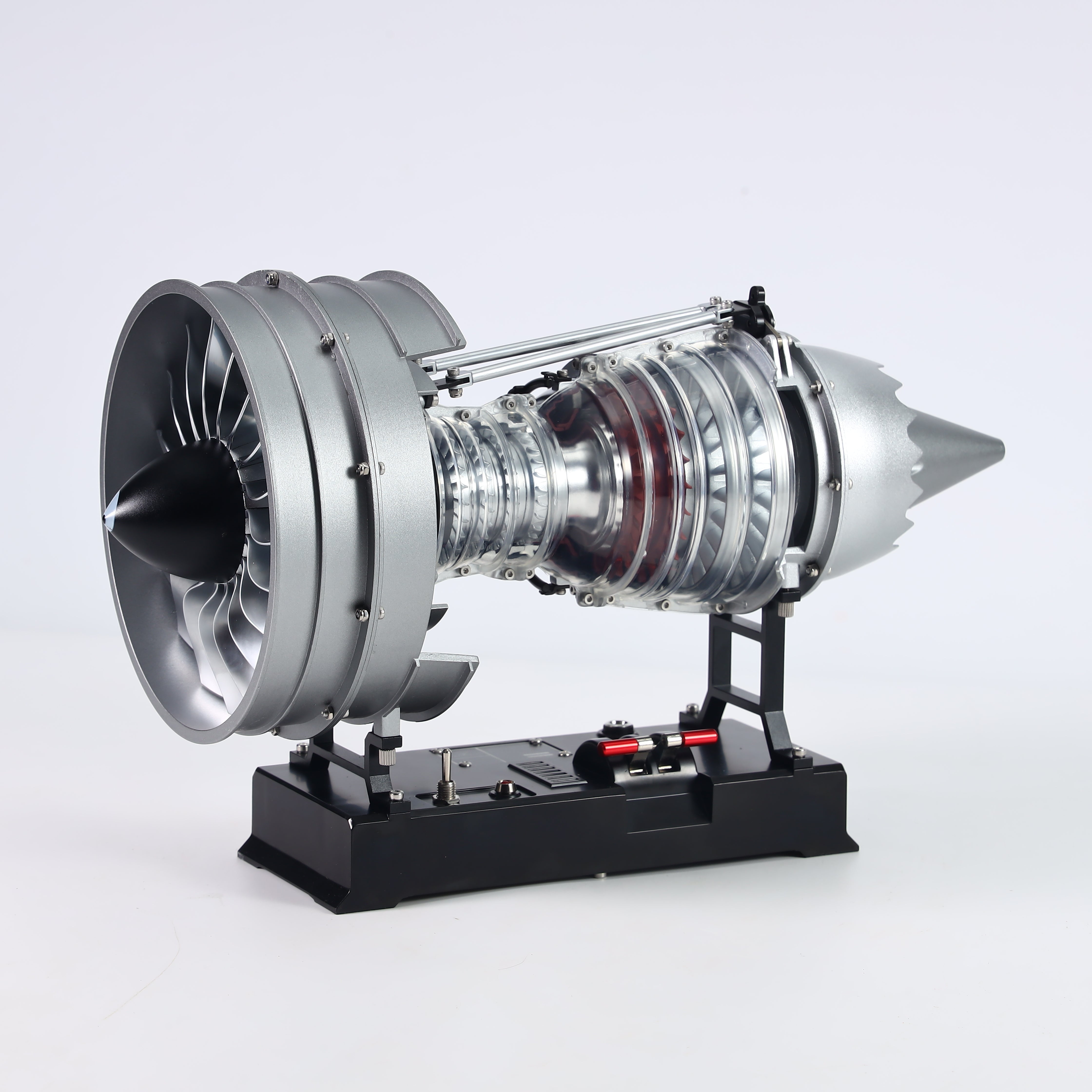 1/12 Metal Dual-Spool Turbofan Engine Model Kit – Working Jet Engine Replica with 300+ PCS for STEM Learning & Collectors