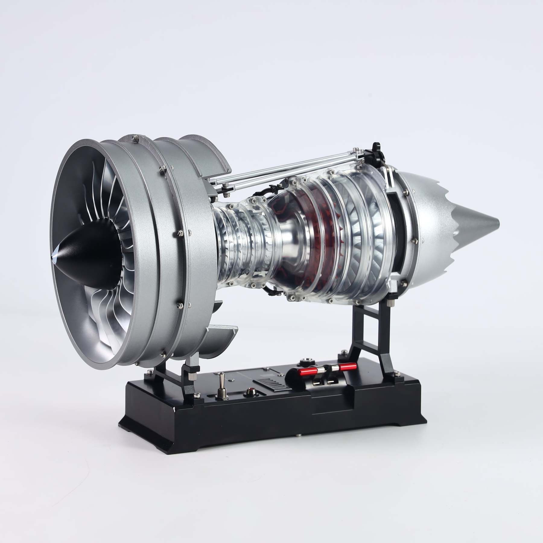 1/12 Metal Dual-Spool Turbofan Engine Model Kit – Working Jet Engine Replica with 300+ PCS for STEM Learning & Collectors