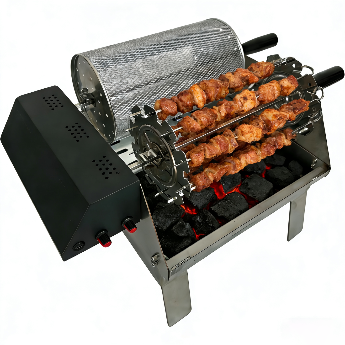 F4 Double-row electric rotating grill