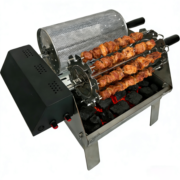 F4 Double-row electric rotating grill