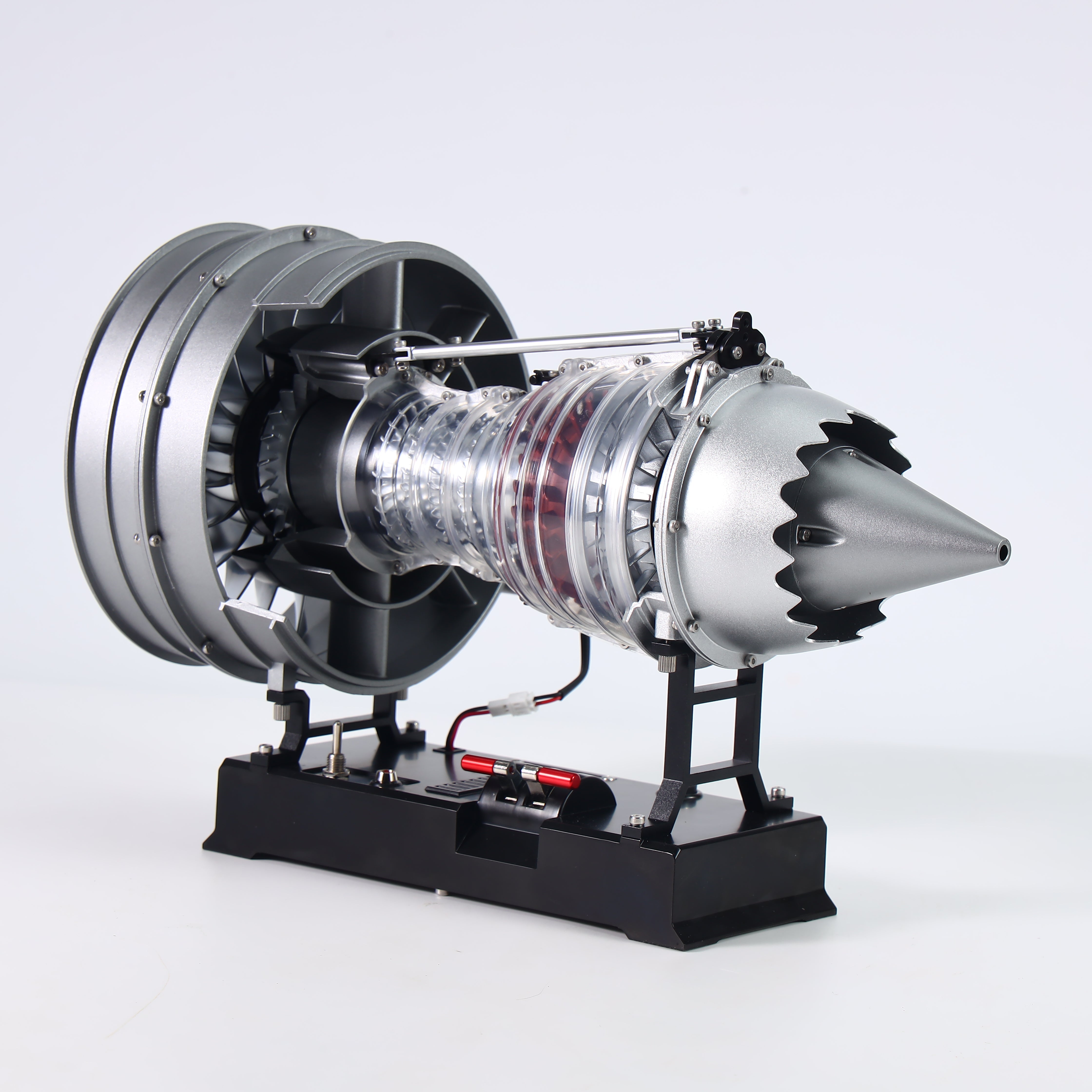 1/12 Metal Dual-Spool Turbofan Engine Model Kit – Working Jet Engine Replica with 300+ PCS for STEM Learning & Collectors