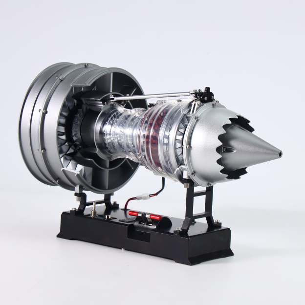 1/12 Metal Dual-Spool Turbofan Engine Model Kit – Working Jet Engine Replica with 300+ PCS for STEM Learning & Collectors