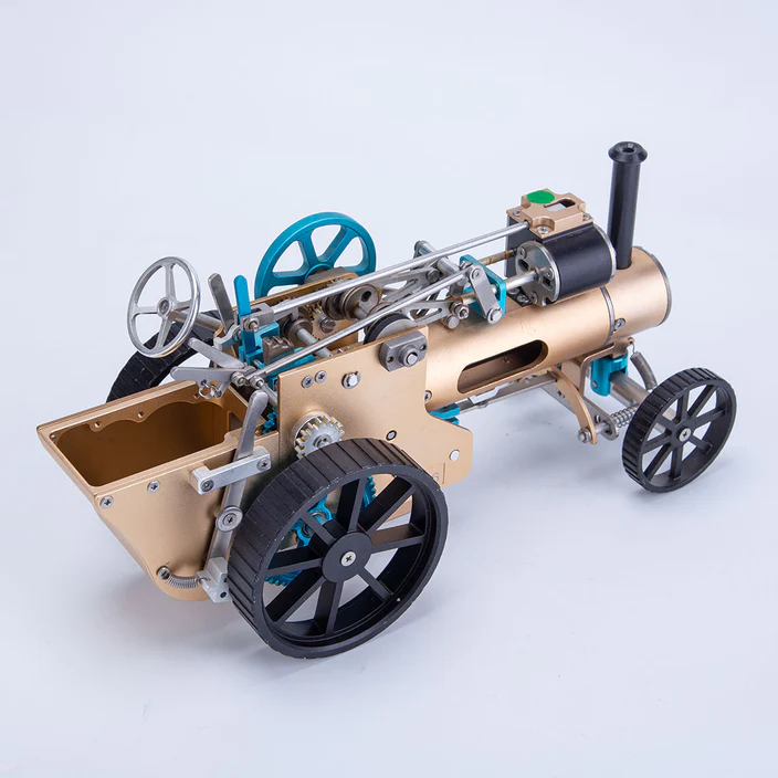TECHING Full Metal Steam Car Engine Model Assembly Kit - High Challenge Collector's Gift and Decor