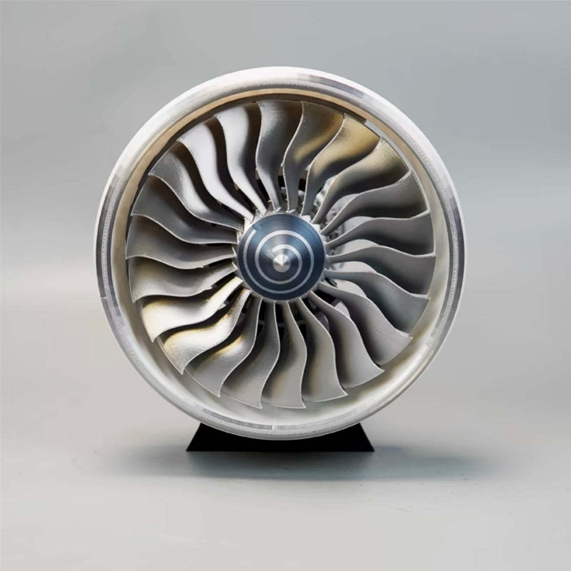 TR900 Large White-Cased Turbofan Engine Model Kit with Adjustable Speed and Lighting Turbofan Engine Model (47 cm/18.5 inch)