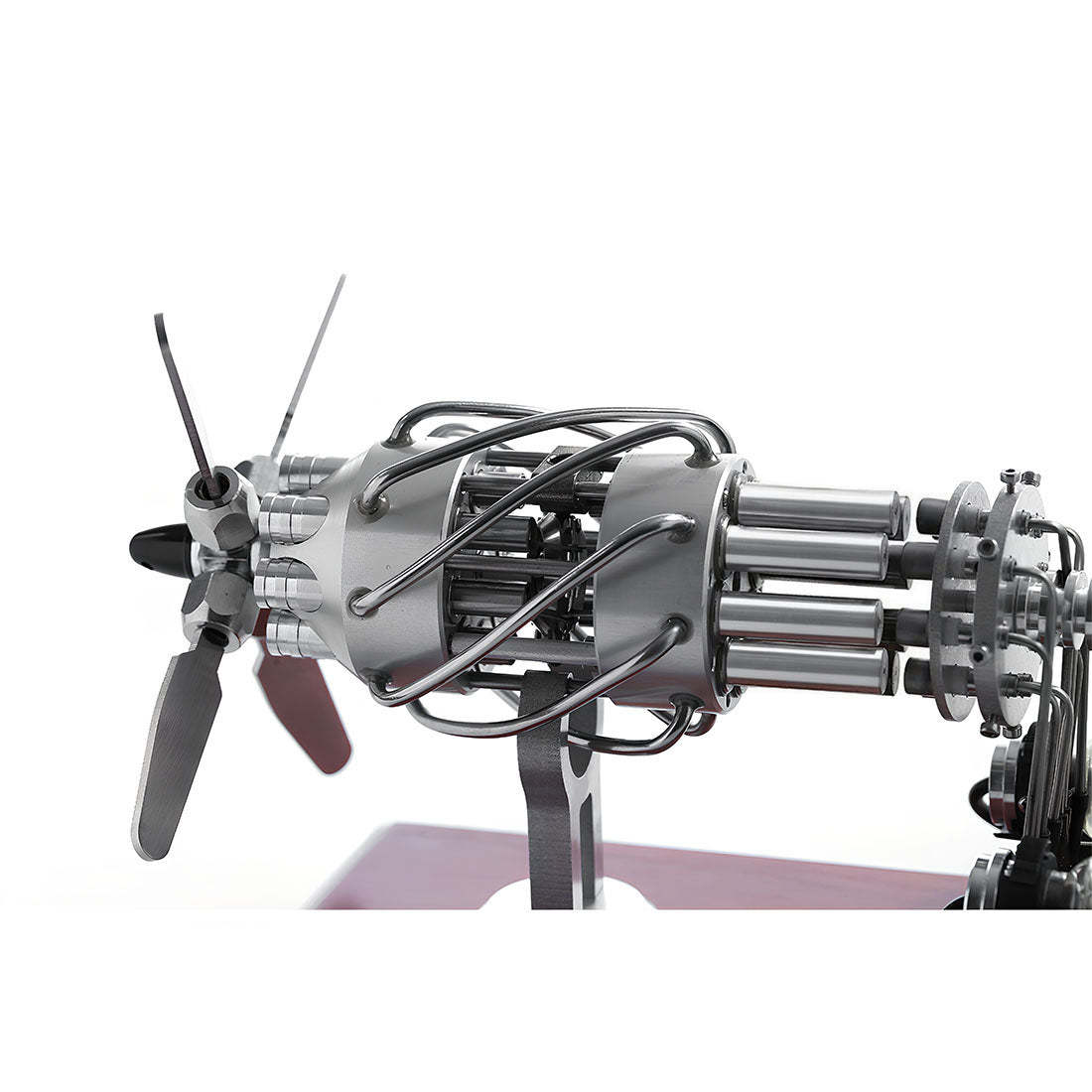 Stirling 16 Cylinder Engine Model Engine Model Kit for Science Enthusiasts & Education Generator Toy Engine