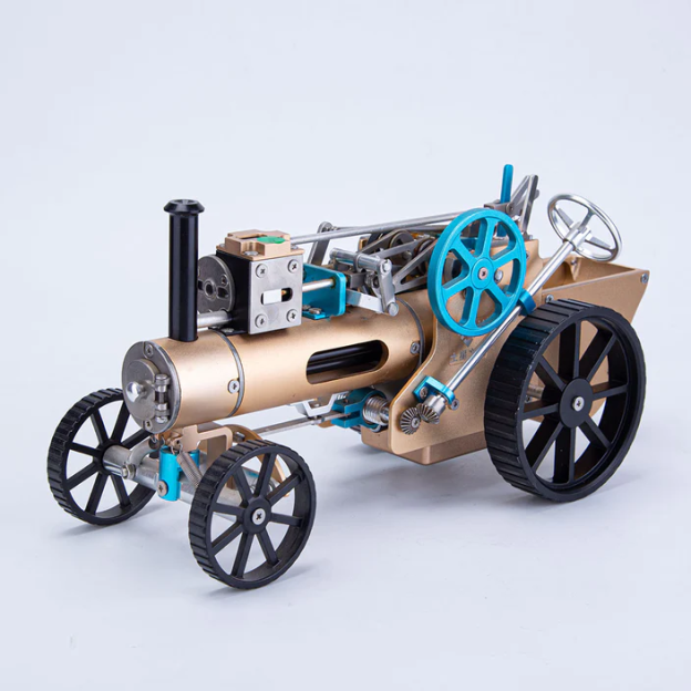 TECHING Full Metal Steam Car Engine Model Assembly Kit - High Challenge Collector's Gift and Decor