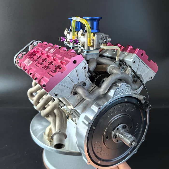 V10-150 1/4 Scale 150cc DOHC V10 Gasoline Engine Model – 16HP Water-Cooled 4-Stroke Engine for RC & Collectors